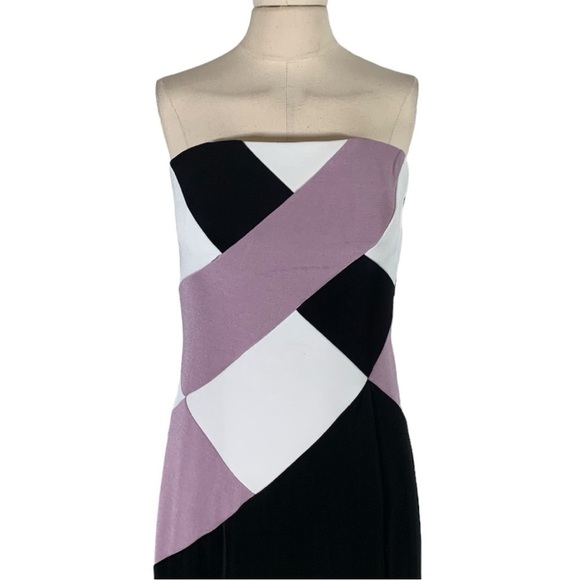 Vintage Jessican McClintock Y2k Strapless Maxi Dress Size Medium - Picture 5 of 9